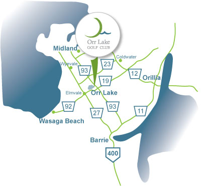 Orr Lake Golf Club Map